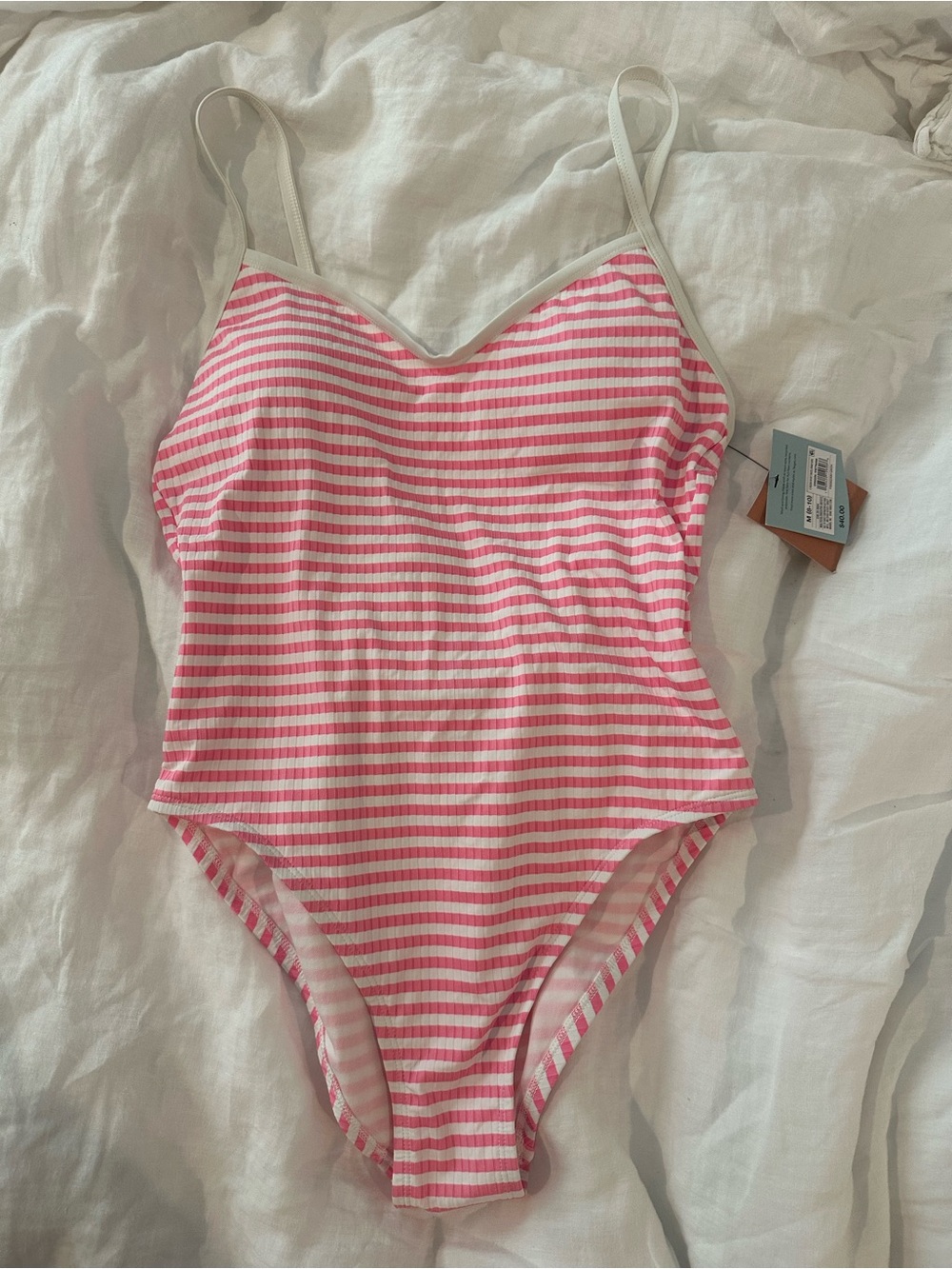 Target Pink and White Striped One-Piece